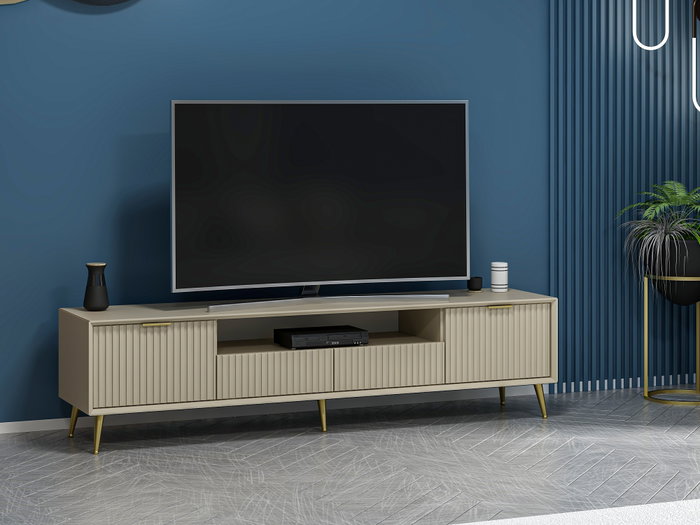Hanah Home Soporte de TV Luxe Arenisca Hanah Home Soporte de TV Luxe Arenisca